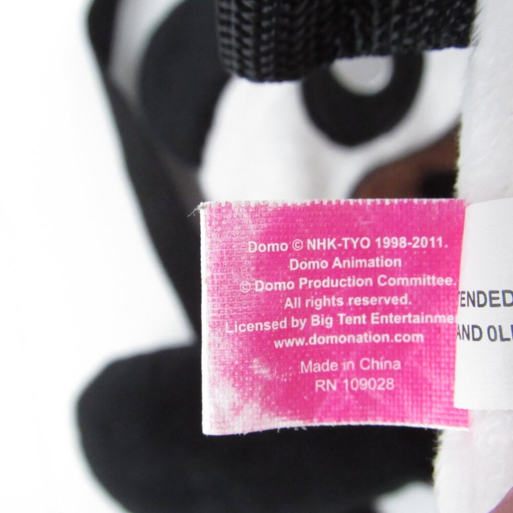 Domo Kun NHK-TYO 1998-2011 Panda Bear 13" Plush Backpack HTF Rare Adjustable - Picture 8 of 14